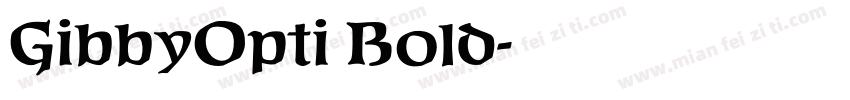 GibbyOpti Bold字体转换